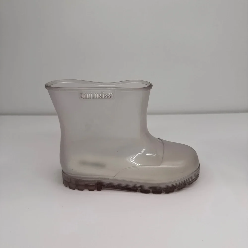 Mini Melissa‎ Kids Size 10 Translucent Clear Welly Wellington Rain Boots